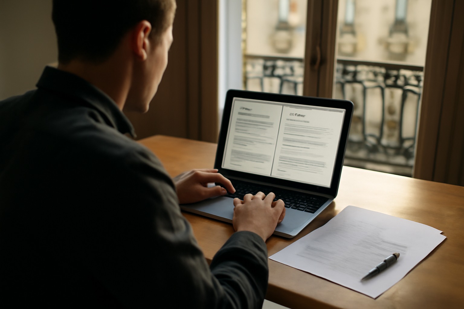 jobscan analyse ATS sur écran avec CV et offre d'emploi