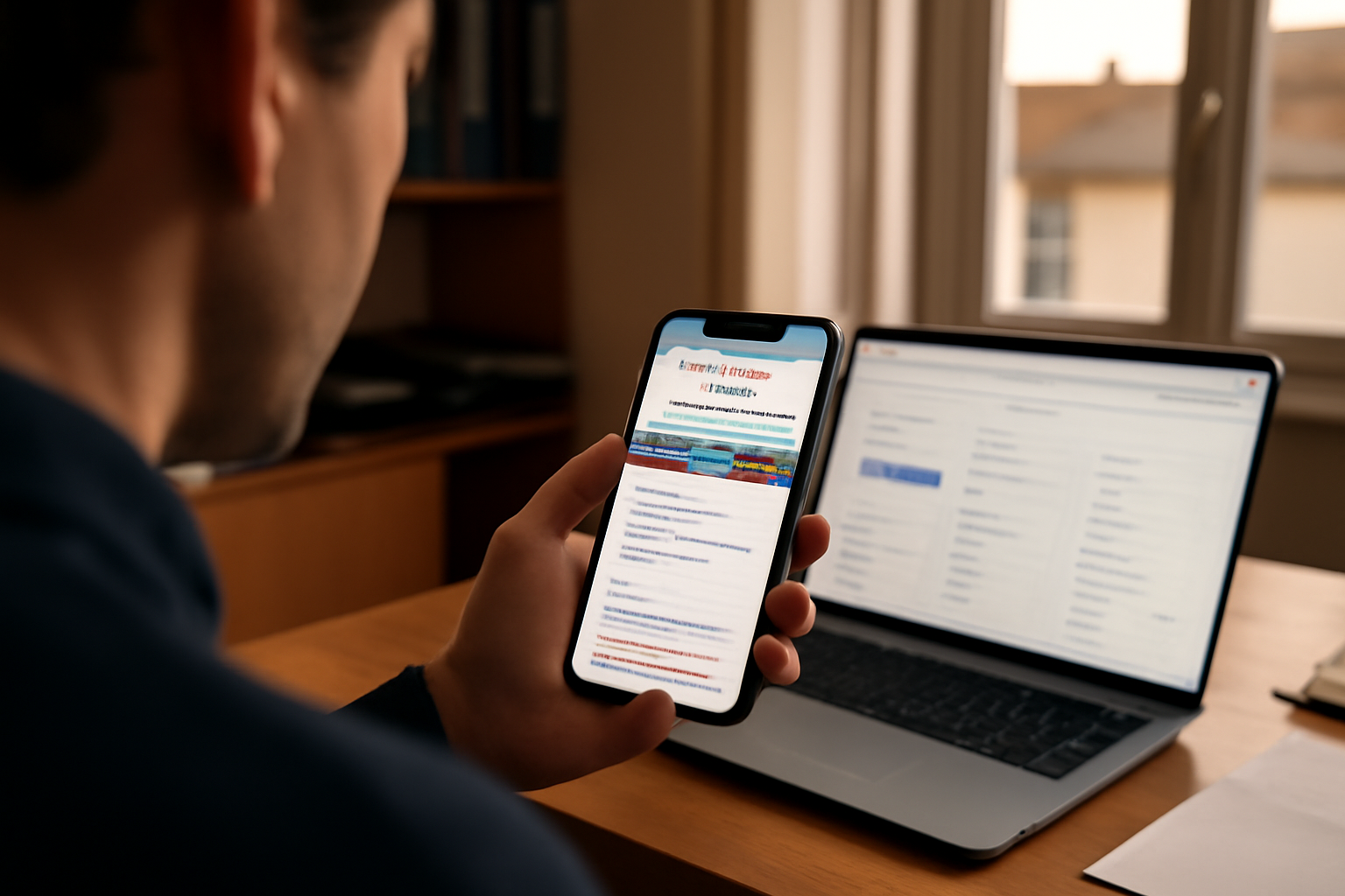 seo local google my business sur Google Business Profile, écran fiche entreprise sur smartphone