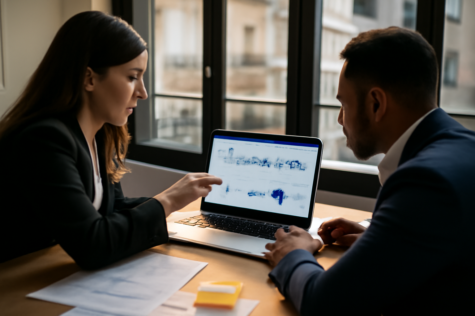 backlink de qualité : équipe marketing consultant des résultats SEO sur un écran