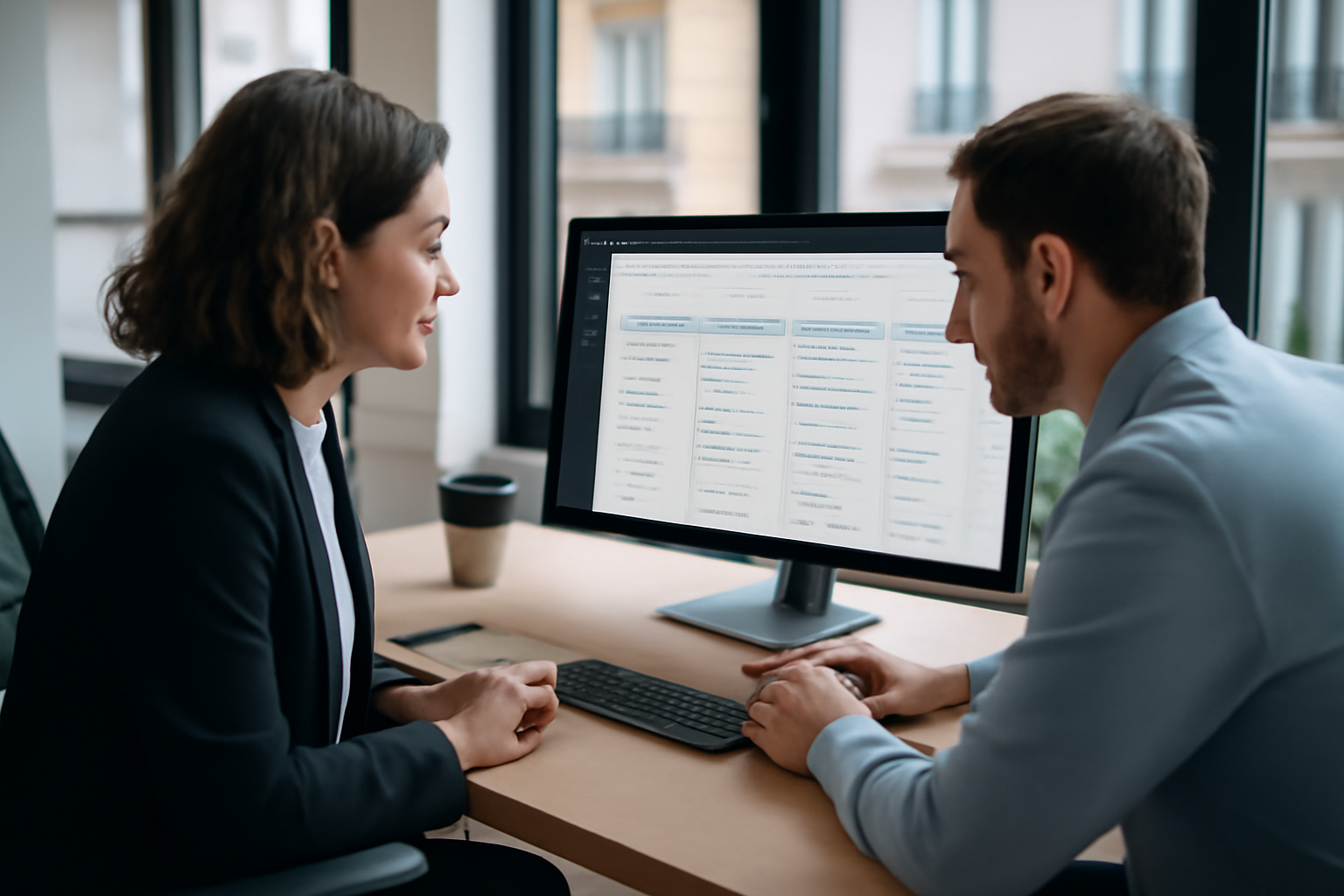 Comparatif crm digital : équipe commerciale consultant un tableau de bord sur écran