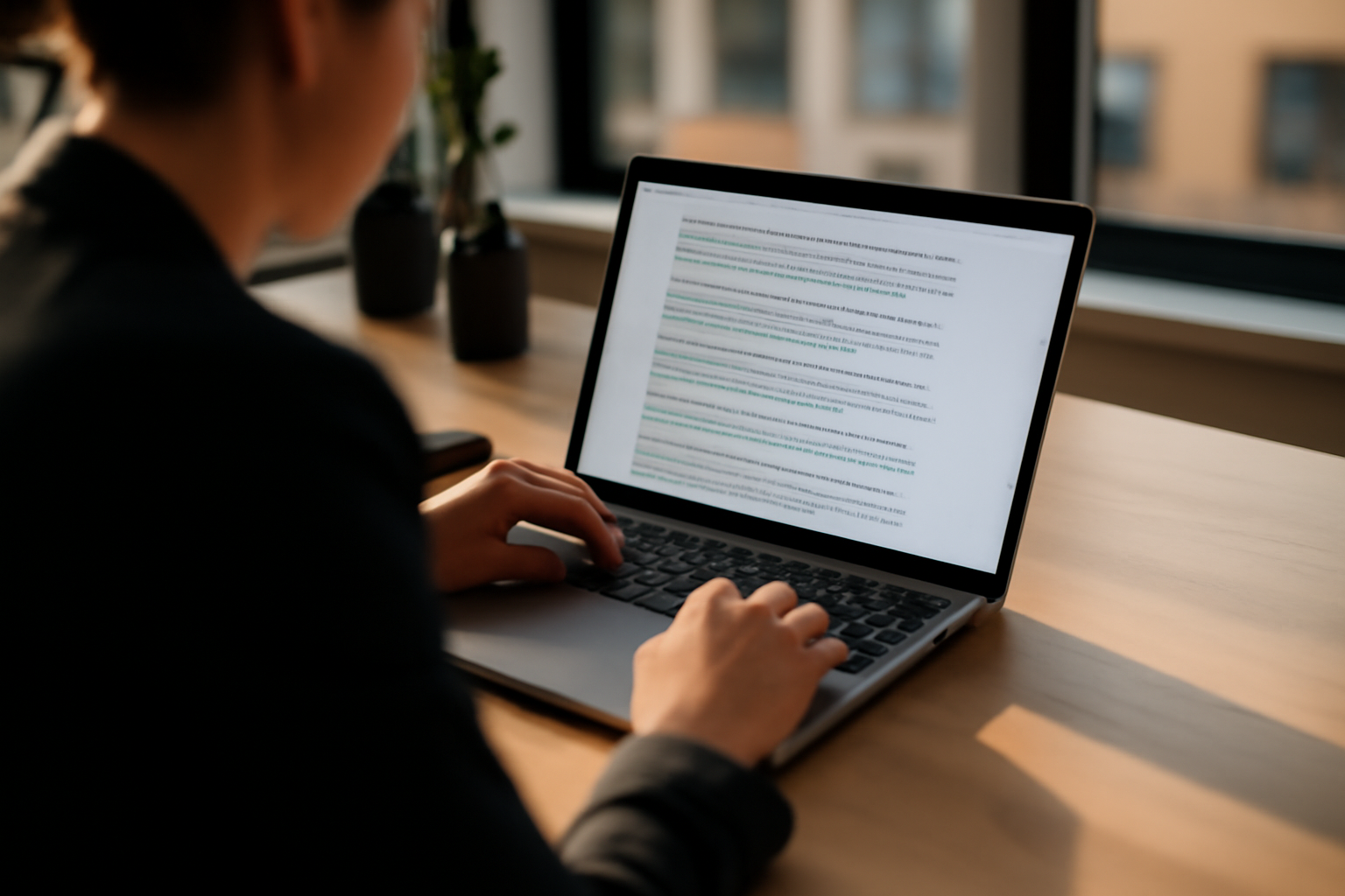 Lien interne sur un écran montrant une page web avec des liens internes